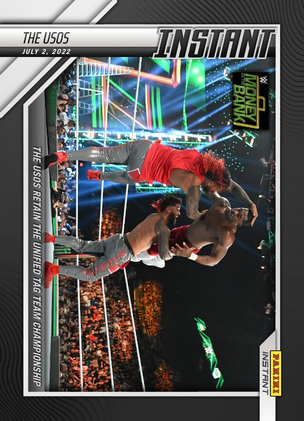 The Usos – the Usos Retain the Unified TAG Team Championship trading card PW Catalog