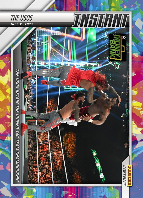 The Usos – the Usos Retain the Unified TAG Team Championship trading card PW Catalog