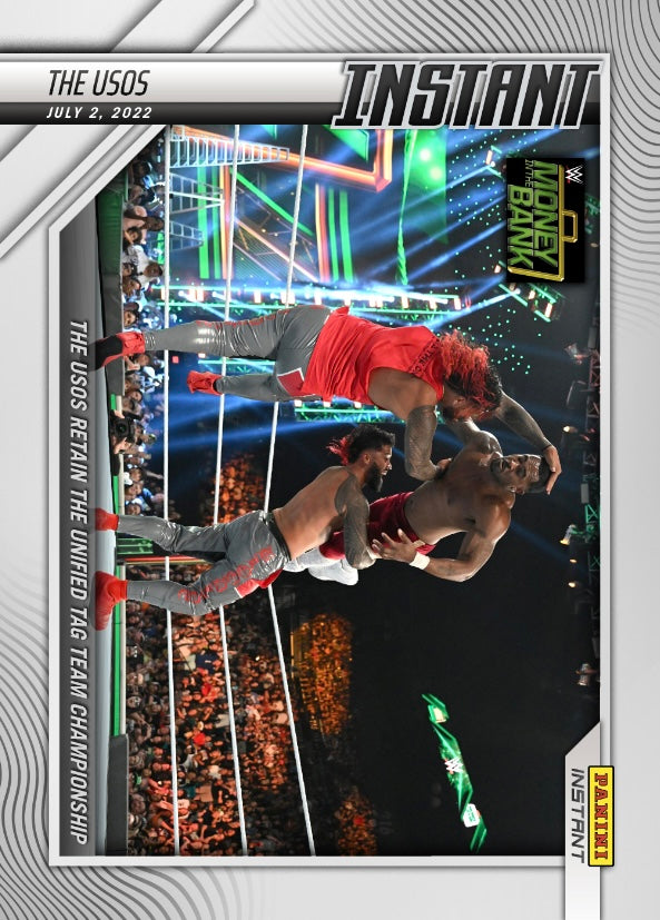 The Usos – the Usos Retain the Unified TAG Team Championship trading card PW Catalog
