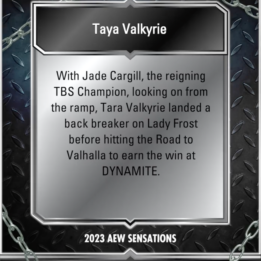 5/24/23 – Taya Valkyrie – Taya Valkyrie Pins Lady Frost in Front of Jade Cargill