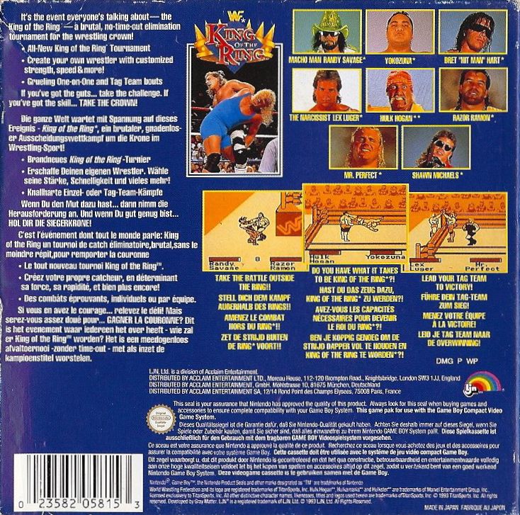 WWF King of the Ring [Game Boy] PWcatalog