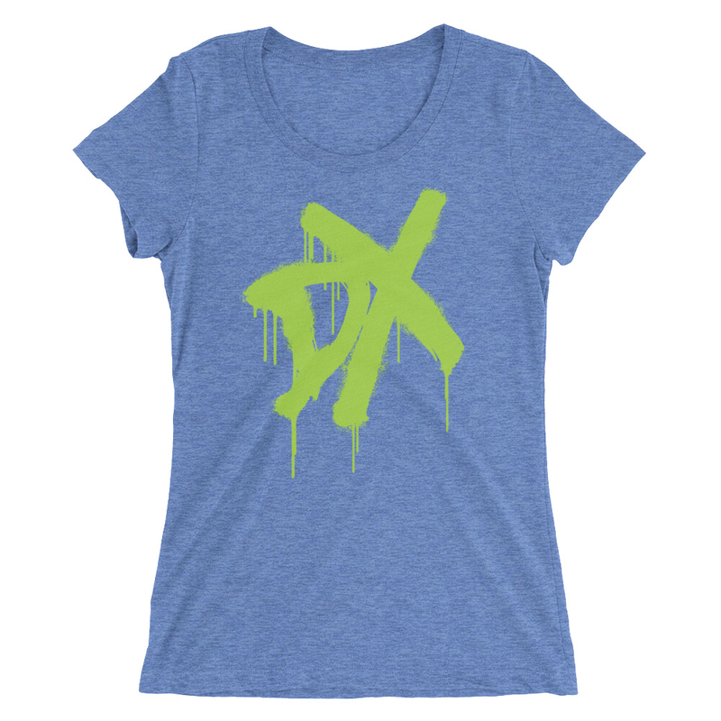 D-Generation X "Spraypaint" Women's Tri-Blend T-Shirt T-Shirt PW Catalog