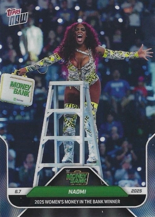 Naomi 2025 Women’s Money in the Bank Winner trading card PW Catalog