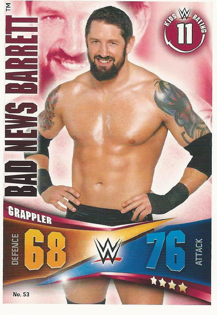 WWE Topps Slam Attax Rivals 2014 Bad News Barrett #53