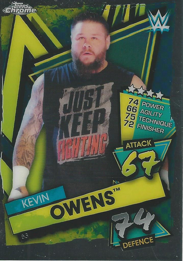 WWE Topps Slam Attax Chrome 2021 Kevin Owens #53