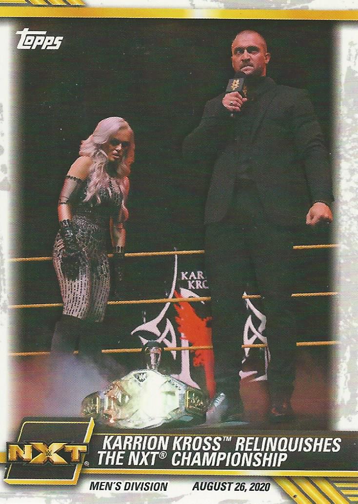 WWE Topps NXT 2021 Karrion Kross and Scarlett #63