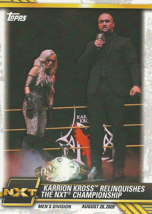 WWE Topps NXT 2021 Karrion Kross and Scarlett #63