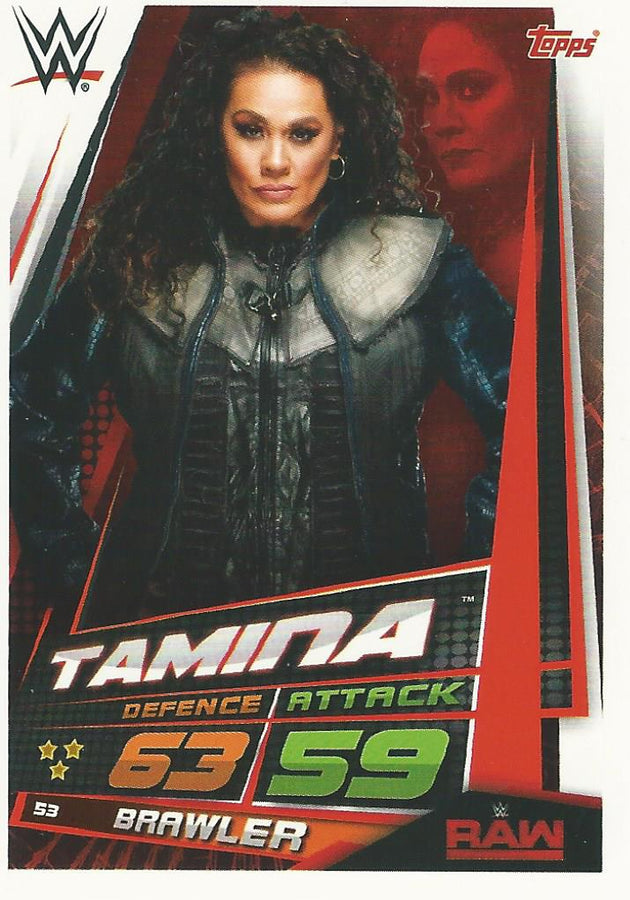 WWE Topps Slam Attax Universe 2019 Tamina #53