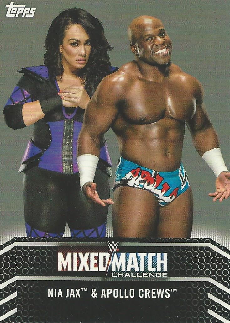 WWE Topps Women Division 2018 Nia Jax and Apollo Crews MM-3 trading card PW Catalog