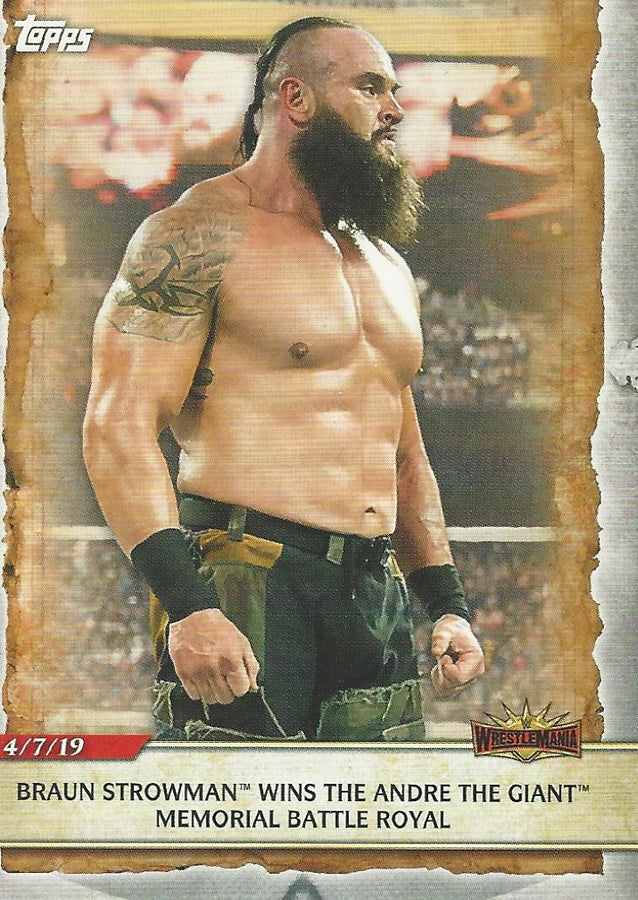 WWE Topps Road to Wrestlemania 2020 Braun Strowman #53