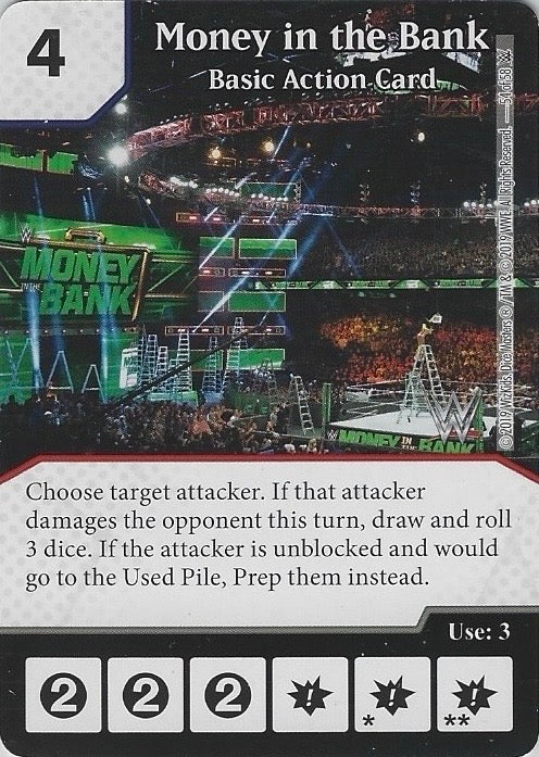 Money in the Bank – Basic Action Card trading card PW Catalog