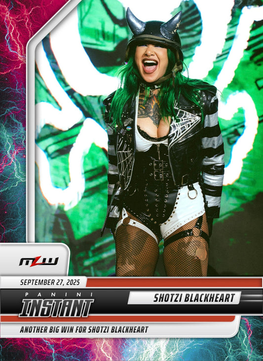 Shotzi Blackheart – Another Big Win for Shotzi Blackheart trading card PW Catalog
