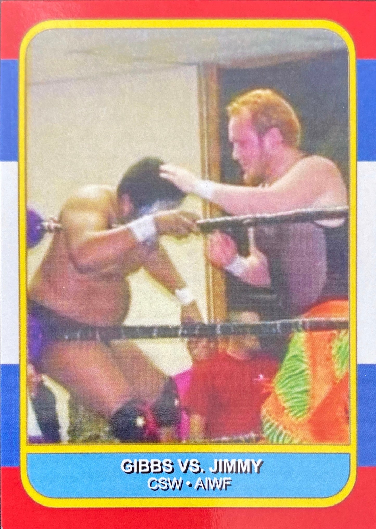 Gibbs vs. Jimmy trading card PW Catalog