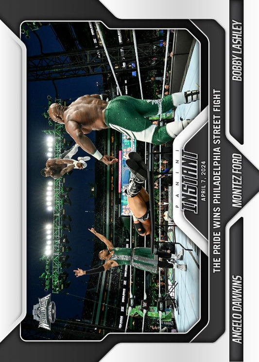 Angelo Dawkins / Montez Ford / Bobby Lashley – the Pride Wins Philadelphia Street Fight trading card PW Catalog
