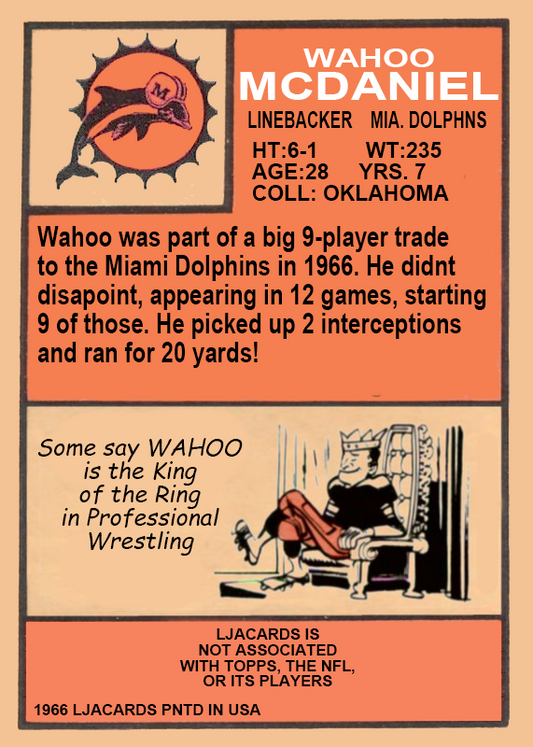 Wahoo McDaniel – Miami Dolphins - image 2