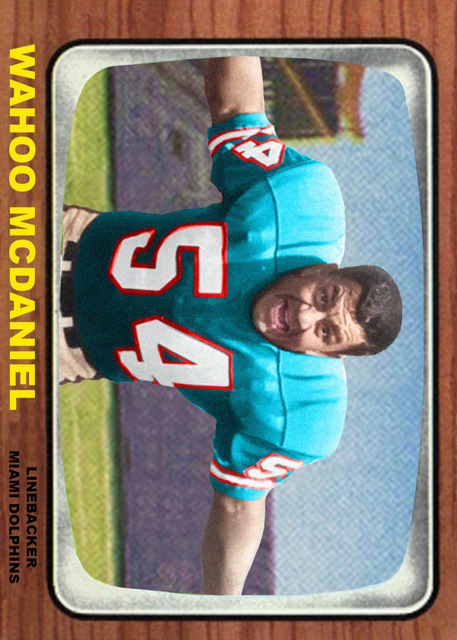 Wahoo Mcdaniel – Miami Dolphins trading card PW Catalog