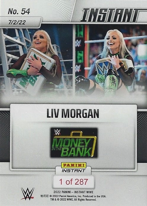 LIV Morgan – LIV Morgan Cashes in to Become New Smackdown Women’s Championship trading card PW Catalog