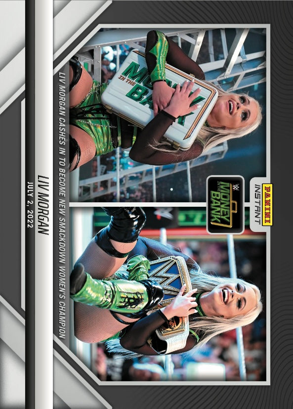 LIV Morgan – LIV Morgan Cashes in to Become New Smackdown Women’s Championship trading card PW Catalog