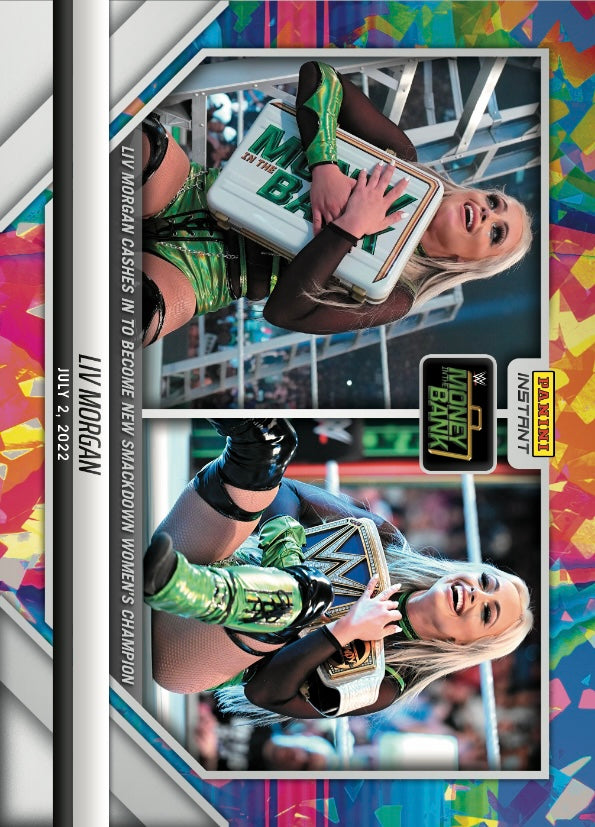 LIV Morgan – LIV Morgan Cashes in to Become New Smackdown Women’s Championship trading card PW Catalog