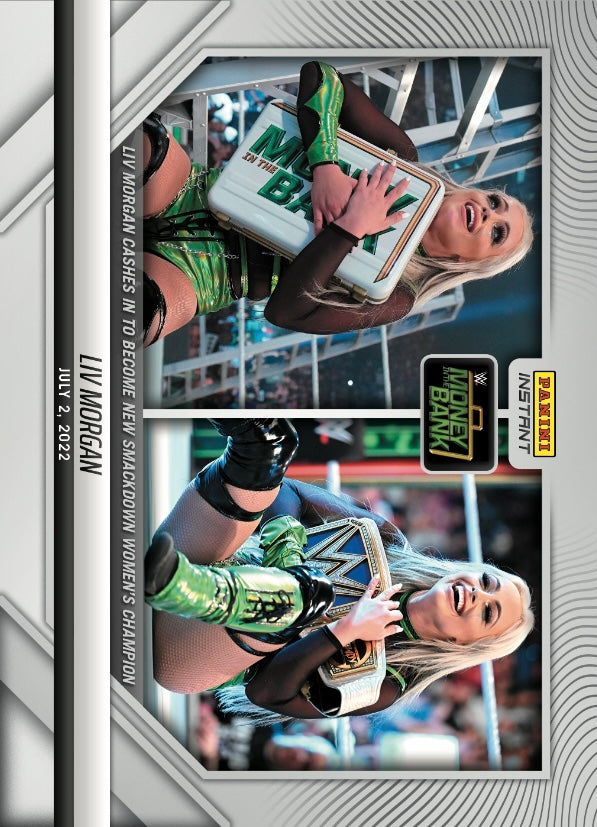 LIV Morgan – LIV Morgan Cashes in to Become New Smackdown Women’s Championship trading card PW Catalog