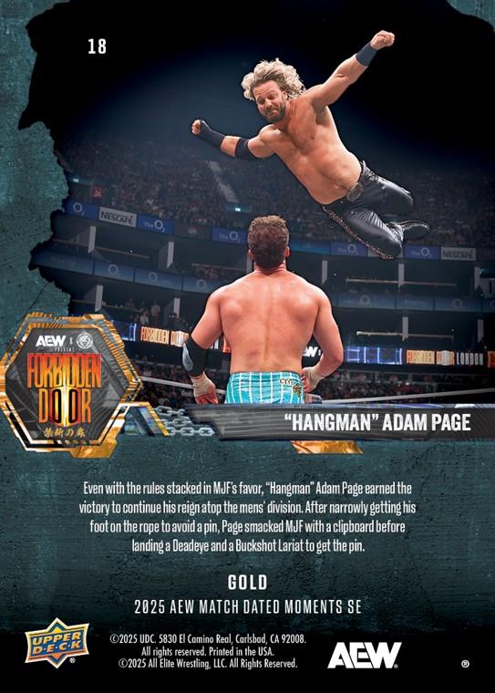 “Hangman” Adam Page – “Hangman” Adam Pages Outlasts MJF in a Violent Battle to Continue HIS Reign AS AEW World Champion