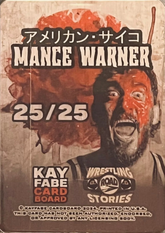 Mance Warner trading card PW Catalog