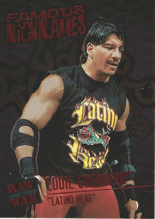 WWF Fleer Raw 2001 Eddie Guerrero Famous Nicknames 14 of 14