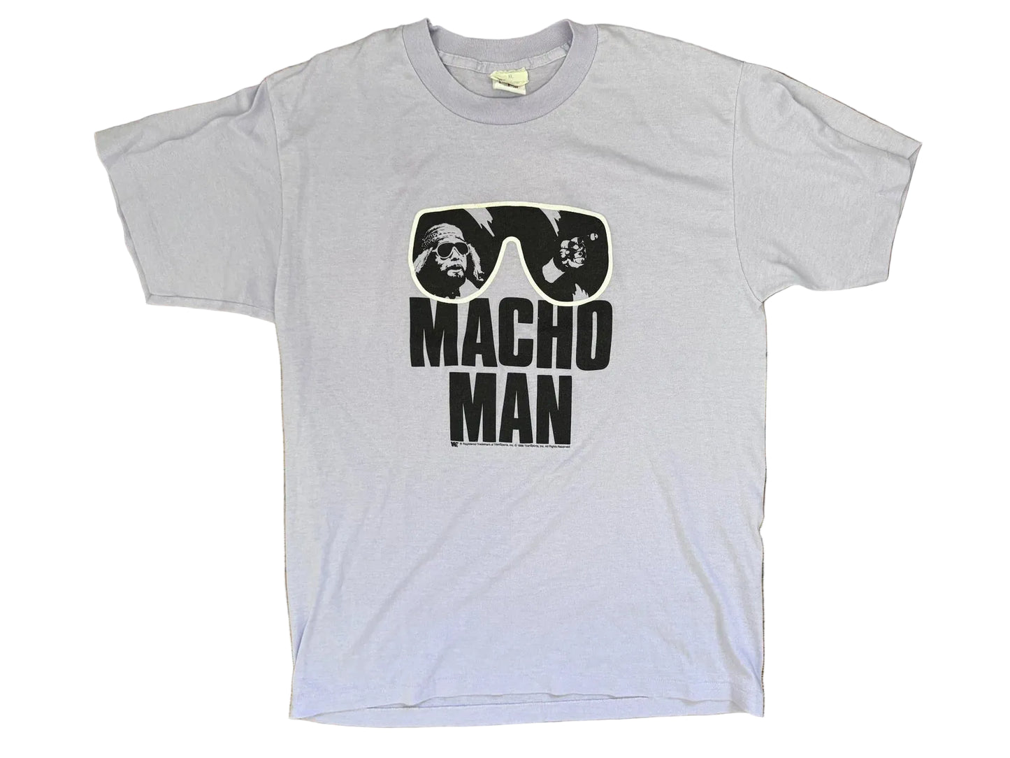 1988 WWF Macho Man Randy Savage White T-Shirt Pwcatalog