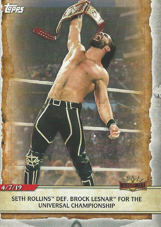 WWE Topps Road to Wrestlemania 2020 Seth Rollins #54