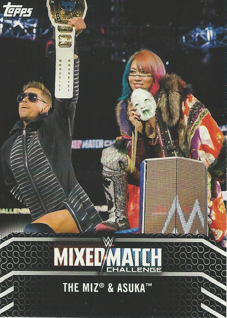 WWE Topps Women Division 2018 Asuka and The Miz MM-4 trading card PW Catalog