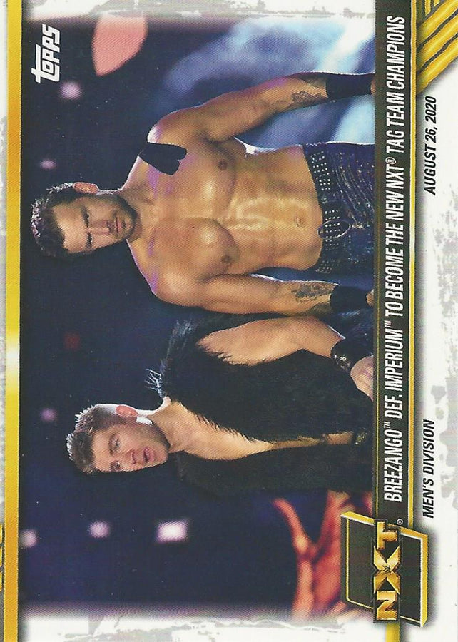 WWE Topps NXT 2021 Fandango and Tyler Breeze #64