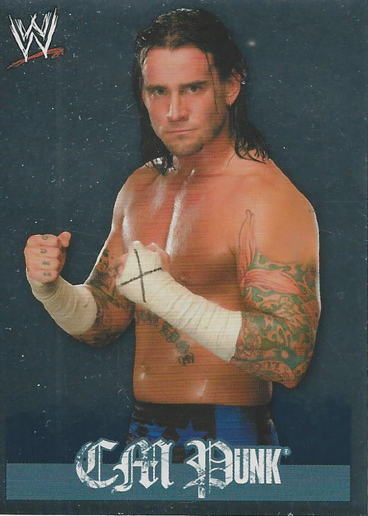 WWE Topps Rivals 2009 Stickers CM Punk Foil #54