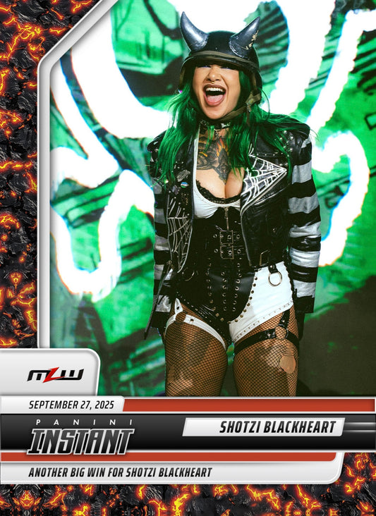 Shotzi Blackheart – Another Big Win for Shotzi Blackheart trading card PW Catalog