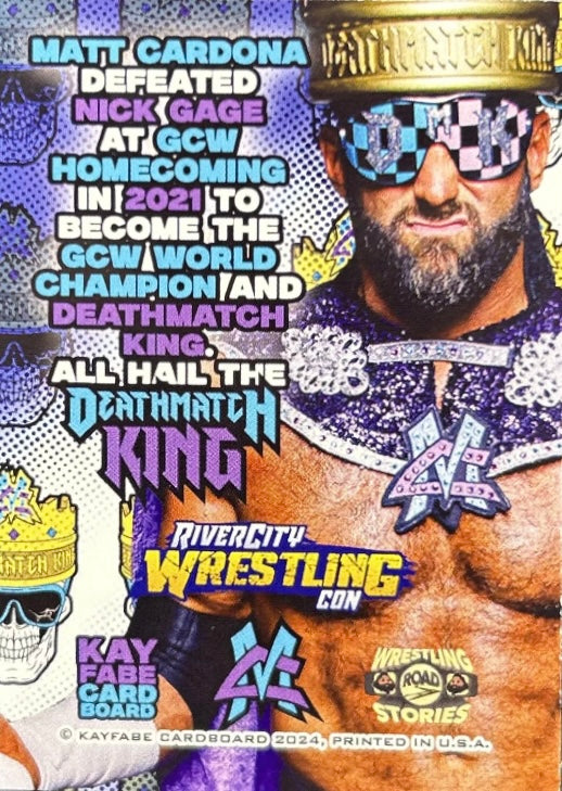 Matt Cardona – River City Wrestling Con trading card PW Catalog