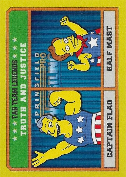 Truth and Justice – Captain Flag / Half Mast trading card PW Catalog