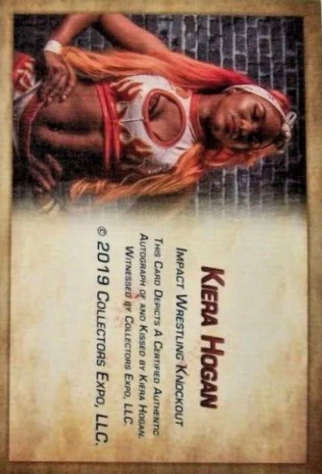 Kiera Hogan trading card PW Catalog