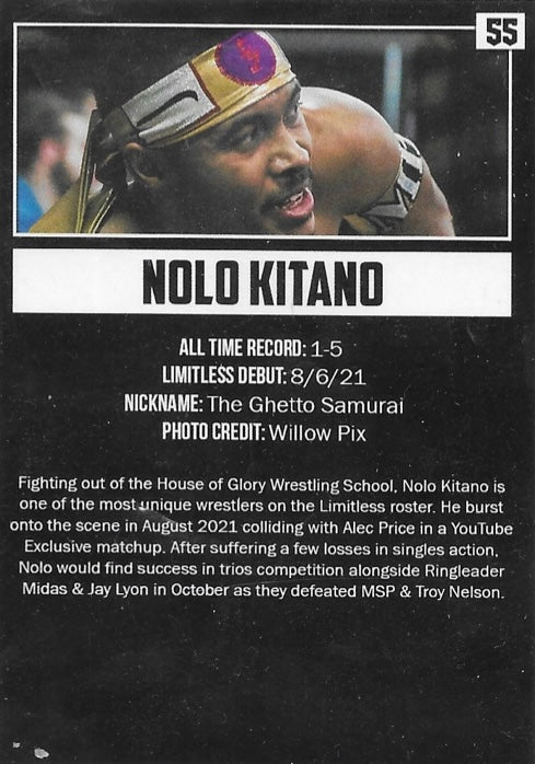Nolo Kitano trading card PW Catalog