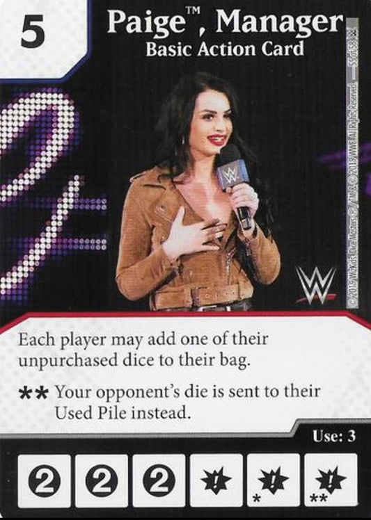Paige, Manager – Basic Action Card trading card PW Catalog