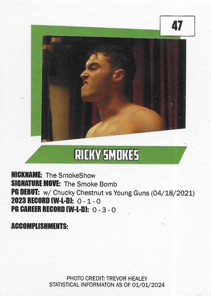 Smokeshow Ricky Smokes trading card PW Catalog