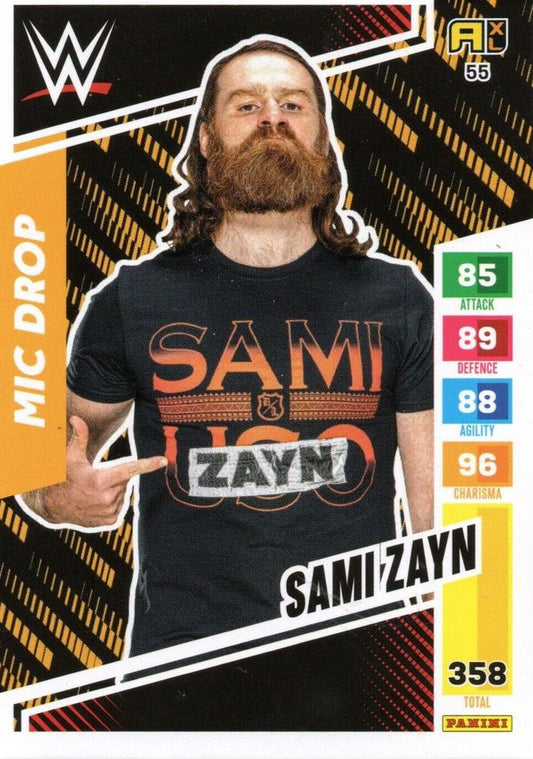 Sami Zayn trading card PW Catalog