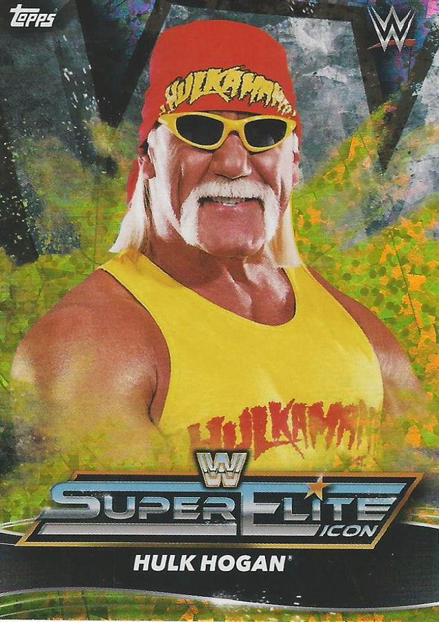 Topps WWE Superstars 2021 Hulk Hogan IC3 Yellow trading card PW Catalog