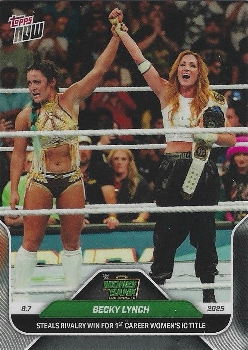 Becky Lynch Steals Rivalry Win for 1st Career Women’s IC Title trading card PW Catalog