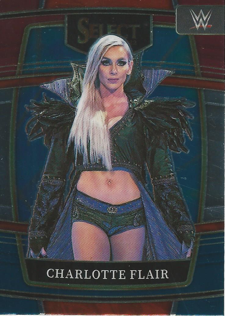 WWE Panini Select 2022 Red/Silver/Blue Charlotte Flair #45