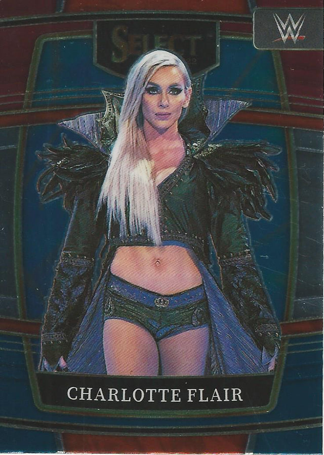 WWE Panini Select 2022 Red/Silver/Blue Charlotte Flair #45