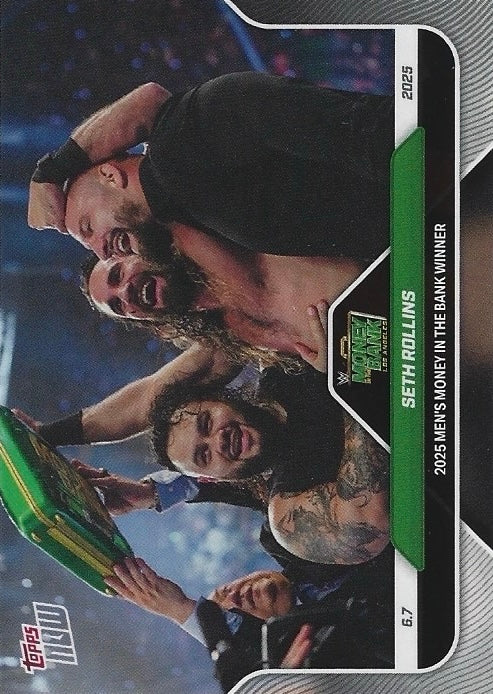 Seth Rollins 2025 Men’s Money in the Bank Winner trading card PW Catalog