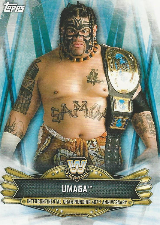 WWE Topps Smackdown 2019 Umaga IC-33 trading card PW Catalog