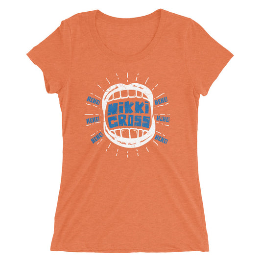 Nikki Cross "Hehe" Women's Tri-Blend T-Shirt T-Shirt PW Catalog