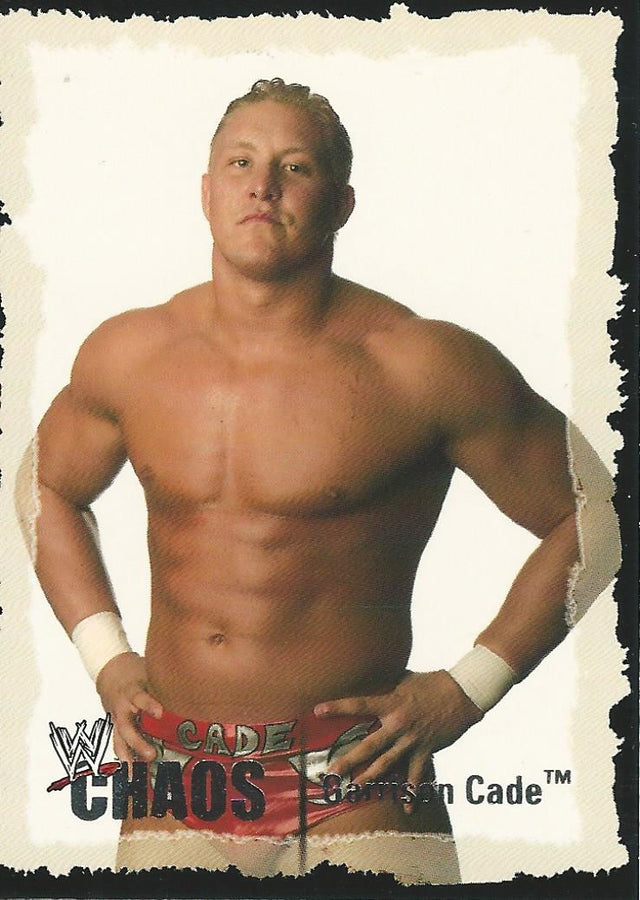 WWE Fleer Chaos 2004 Garrison Cade #55