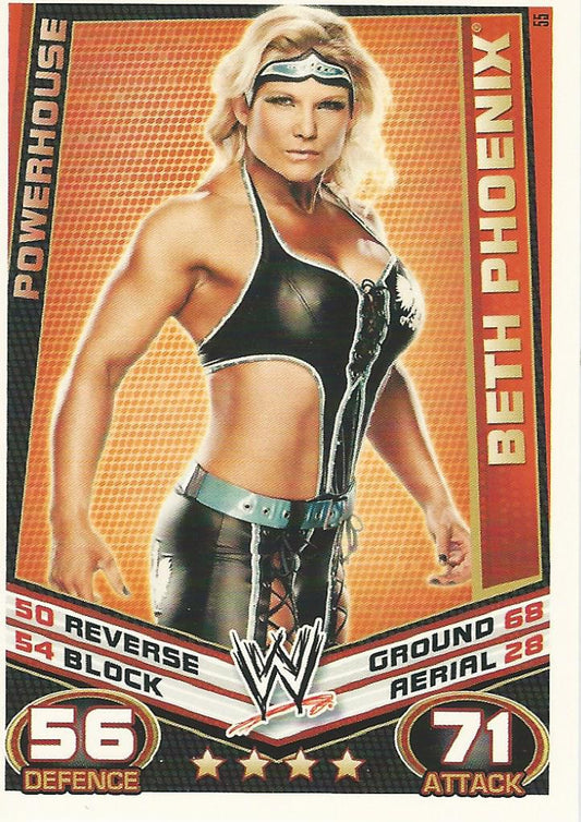 WWE Topps Slam Attax Rebellion 2012 Beth Phoenix #55
