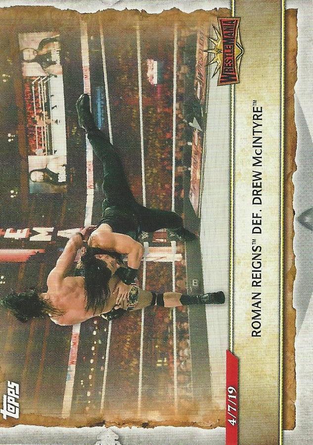 WWE Topps Road to Wrestlemania 2020 Roman Reigns #55